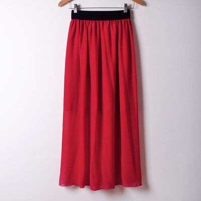 Women Casual Solid Color Long Dress Elastic waist large size chiffon half-length skirt dress L04
Women Casual Solid Color Long Dress Elastic waist large size chiffon half-length skirt dress L04