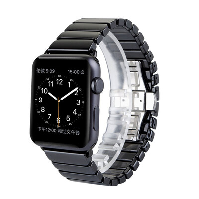 High Quality Luxury stainless steel Butterfly Lock Ceramic Bracelet Strap for Apple Watch 42mm 38mm Series 3 2 1
High Quality Luxury stainless steel Butterfly Lock Ceramic Bracelet Strap for Apple Watch 42mm 38mm Series 3 2 1