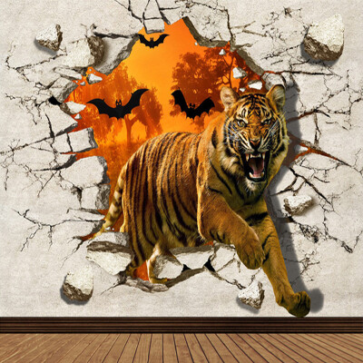 Large Custom Wall Mural Non-woven Wallpaper Wall Painting Tiger Broken Wall 3D Creative Living Room TV Backdrop Photo Wall Paper
Large Custom Wall Mural Non-woven Wallpaper Wall Painting Tiger Broken Wall 3D Creative Living Room TV Backdrop Photo Wall Paper