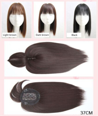

Длинные женские шелковые синтетические волосы Topper Top Piece Clip в парикмахерской Toupee Topper Closure