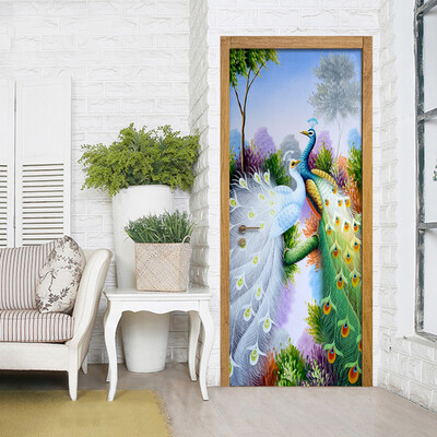 Classic Color Peacock Photo Mural Wallpaper Living Room Bedroom Hotel Door Mural Wall Sticker PVC Door Wall Paper 77cmx200cm
Classic Color Peacock Photo Mural Wallpaper Living Room Bedroom Hotel Door Mural Wall Sticker PVC Door Wall Paper 77cmx200cm