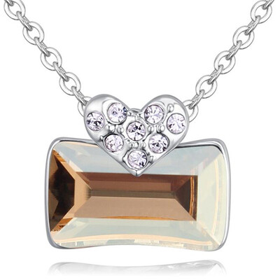 Heart Necklace Square Crystal from Austrian Women Fashion Jewelry Rhinestone Necklace Pendant Bijouterie 27110
Heart Necklace Square Crystal from Austrian Women Fashion Jewelry Rhinestone Necklace Pendant Bijouterie 27110