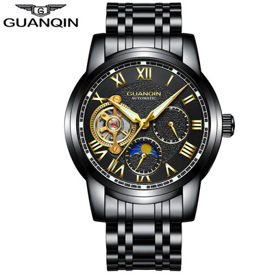 GUANQIN Men's Top Brand Business Waterproof Watch Tourbillon Automatic Mechanical Watch Men's Casual Leather Strap
GUANQIN Men's Top Brand Business Waterproof Watch Tourbillon Automatic Mechanical Watch Men's Casual Leather Strap