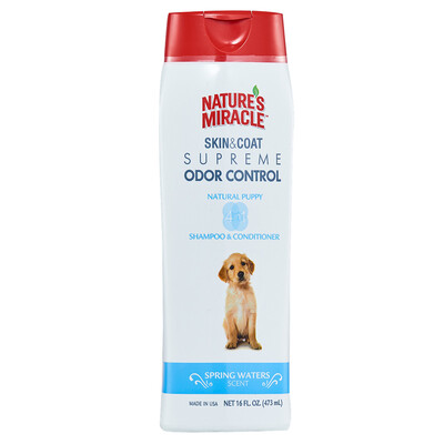 US imports 8IN1Natures Miracle natural miracle dog shower gel pet shampoo puppies deodorant care two-in-one bath 473ml natural spring formula
US imports 8IN1Natures Miracle natural miracle dog shower gel pet shampoo puppies deodorant care two-in-one bath 473ml natural spring formula