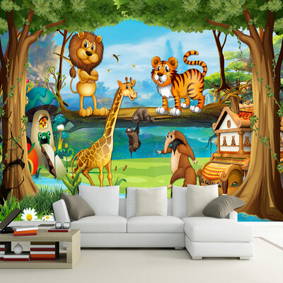 3D Wall Murals Beautiful Cartoon Forest Animal World Photo Wallpaper For Children Room Papier Peint Enfant Eco-Friendly Frescoes
3D Wall Murals Beautiful Cartoon Forest Animal World Photo Wallpaper For Children Room Papier Peint Enfant Eco-Friendly Frescoes