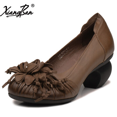 Xiangban elegant Genuine Leather women pumps shoes sheepskin high-heeled shoes thick with women vintage shoe ladies heels pumps
Xiangban elegant Genuine Leather women pumps shoes sheepskin high-heeled shoes thick with women vintage shoe ladies heels pumps