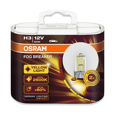 OSRAM Fog Breaker 2600K H1 H3 H4 H7 H8 H11 H16 9005 9006 12V Bulbs 200 Yellow Light 60 More Bright Car Halogen Lamps OEM 2pcs
OSRAM Fog Breaker 2600K H1 H3 H4 H7 H8 H11 H16 9005 9006 12V Bulbs 200 Yellow Light 60 More Bright Car Halogen Lamps OEM 2pcs
