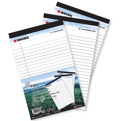 KAISA KAISA KS-01971 white legalpad American paper with tape 50 pages 127 203mm 3 installed
KAISA KAISA KS-01971 white legalpad American paper with tape 50 pages 127 203mm 3 installed
