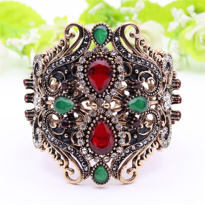 Vintage Adjustable Size Resin Bangles Cuff Women Bracelets Turkish Antique Gold Color Bangle Indian Retro Jewelry Wrist Joyas
Vintage Adjustable Size Resin Bangles Cuff Women Bracelets Turkish Antique Gold Color Bangle Indian Retro Jewelry Wrist Joyas