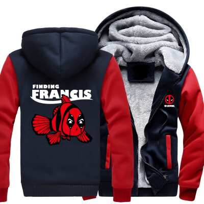 2018 New USA SIZE Men Winter Autumn Hoodies DEADPOOL FINDING FRANCIS pattern Fleece Coat Baseball Uniform Sportswear Jacket wool
2018 New USA SIZE Men Winter Autumn Hoodies DEADPOOL FINDING FRANCIS pattern Fleece Coat Baseball Uniform Sportswear Jacket wool
