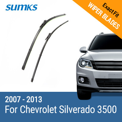 SUMKS Wiper Blades for Chevrolet Silverado 3500 22"&22" Fit Pinch Type Arms 2007 2008 2009 2010 2011 2012 2013
SUMKS Wiper Blades for Chevrolet Silverado 3500 22"&22" Fit Pinch Type Arms 2007 2008 2009 2010 2011 2012 2013