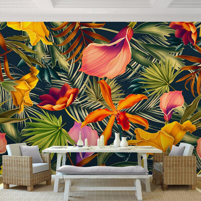 Southeast Asian Style Tropical Rain Forest Colorful Leafs 3D Mural Wallpaper Restaurant Clubs KTV Bar Modern Personality Murals
Southeast Asian Style Tropical Rain Forest Colorful Leafs 3D Mural Wallpaper Restaurant Clubs KTV Bar Modern Personality Murals