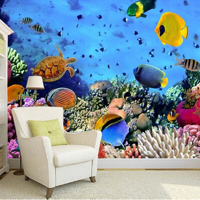 Photo Wallpaper 3D Stereo Underwater World Tropical Fish Wall Mural Living Room Sofa Backdrop Wall Painting Papel De Parede Sala
Photo Wallpaper 3D Stereo Underwater World Tropical Fish Wall Mural Living Room Sofa Backdrop Wall Painting Papel De Parede Sala