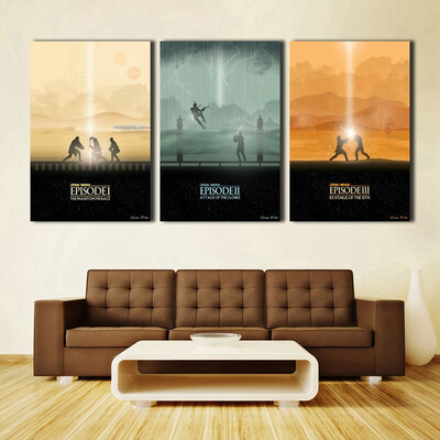 Art posters Star Wars HD Unframed 3 panels canvas print Home decor Living Room bedroom Wall Stickers
Art posters Star Wars HD Unframed 3 panels canvas print Home decor Living Room bedroom Wall Stickers