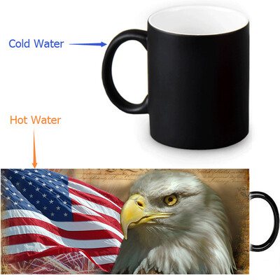 US Flag And Bald Eagle 350ml12oz Heat Reveal Mug Color Change Coffee Cup Sensitive Morphing Mugs Magic Mug Milk Tea Cups
US Flag And Bald Eagle 350ml12oz Heat Reveal Mug Color Change Coffee Cup Sensitive Morphing Mugs Magic Mug Milk Tea Cups