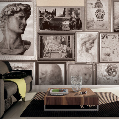 Custom 3d mural wallpaper Black&white pencil sketch European wallpaper Da Vinci painted living room bedroom wallpaper
Custom 3d mural wallpaper Black&white pencil sketch European wallpaper Da Vinci painted living room bedroom wallpaper