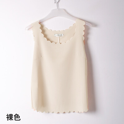 Women Fashion Solid Color Sexy Summer Sleeveless chiffon wave lace vest Camisole bottoming shirt L33
Women Fashion Solid Color Sexy Summer Sleeveless chiffon wave lace vest Camisole bottoming shirt L33