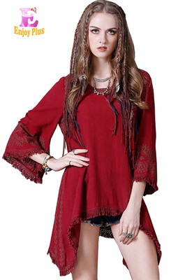 L High Quality chest 96-100cm vintage cotton linen autumn 2017 red flare long sleeve women blouse tops embroidery casual lady
L High Quality chest 96-100cm vintage cotton linen autumn 2017 red flare long sleeve women blouse tops embroidery casual lady