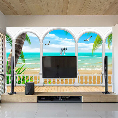 Custom Mural Wallpaper Photo Seaview Roman Column Wall Decorations Living Room Bedroom Sofa TV Background Wallpaper Modern 3D
Custom Mural Wallpaper Photo Seaview Roman Column Wall Decorations Living Room Bedroom Sofa TV Background Wallpaper Modern 3D