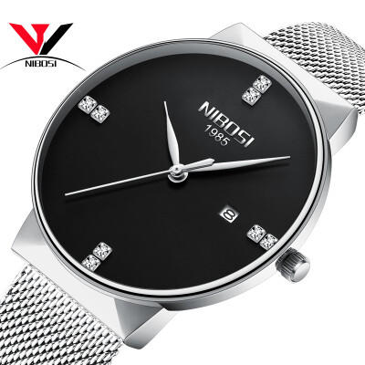 Watch Mesh Band Montre Homme NIBOSI Watch Men Luxury Brand Famous Men Watches Stainless Steel Silver Quartz Wristwatches For Male
Watch Mesh Band Montre Homme NIBOSI Watch Men Luxury Brand Famous Men Watches Stainless Steel Silver Quartz Wristwatches For Male