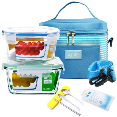 Jingdong Supermarket) Beit Ais (BestHA) heat-resistant glass crisper two-piece (1000ml + 800ml) oven refrigerator microwave oven lunch box RL2-05B send sky blue insulation package
Jingdong Supermarket) Beit Ais (BestHA) heat-resistant glass crisper two-piece (1000ml + 800ml) oven refrigerator microwave oven lunch box RL2-05B send sky blue insulation package