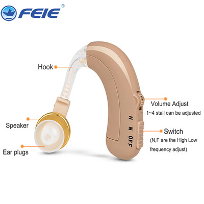Rechargeable BTE hearing aid aids C-109 Analogue hearing sound voice amplifier O-N-H Adjustment aparelho auditivo hearing device
Rechargeable BTE hearing aid aids C-109 Analogue hearing sound voice amplifier O-N-H Adjustment aparelho auditivo hearing device