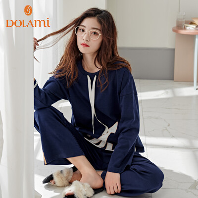 Dora Beauty DOLAMI Pajamas Womens Spring Long Sleeve Korean Casual Sports Can Wear Exterior Clothing Set DL812065 Bao Lan
Dora Beauty DOLAMI Pajamas Womens Spring Long Sleeve Korean Casual Sports Can Wear Exterior Clothing Set DL812065 Bao Lan