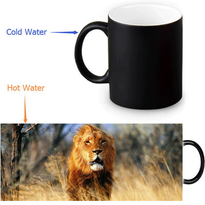 Lion 350ml12oz Heat Reveal Mug Color Change Coffee Cup Sensitive Morphing Mugs Magic Mug Milk Tea Cups
Lion 350ml12oz Heat Reveal Mug Color Change Coffee Cup Sensitive Morphing Mugs Magic Mug Milk Tea Cups