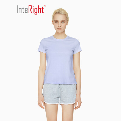 INTERIGHT Short Sleeve Womens Water Soft Cotton Round Neck Short Sleeve T-Shirt Light Blue M
INTERIGHT Short Sleeve Womens Water Soft Cotton Round Neck Short Sleeve T-Shirt Light Blue M