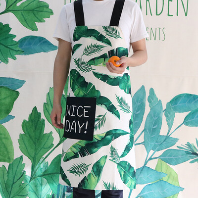Yuan Yuan fresh Nordic wind plant apron couple sleeveless fabric home kitchen baking gown
Yuan Yuan fresh Nordic wind plant apron couple sleeveless fabric home kitchen baking gown