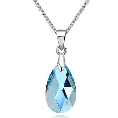 Fashion Blue Crystal Water Drop Pendant Necklace Crystal from Austrian Women High Quality Necklace Trendy Jewelry 27377
Fashion Blue Crystal Water Drop Pendant Necklace Crystal from Austrian Women High Quality Necklace Trendy Jewelry 27377
