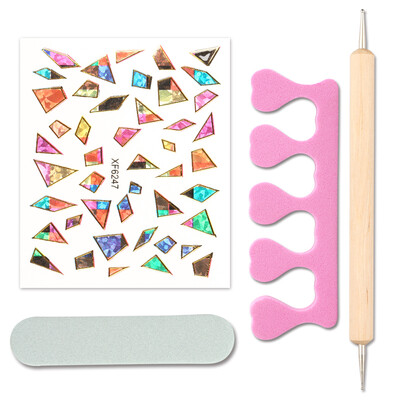 MILDS Manicure Tool Set Combination 4 sets of nail polish partners small polishing strips splitter point drill decal 1 random
MILDS Manicure Tool Set Combination 4 sets of nail polish partners small polishing strips splitter point drill decal 1 random