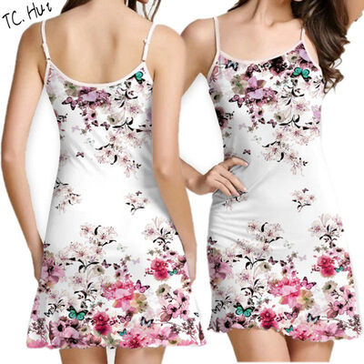 2017 Summer Real Knee-length Straight Dress Women Fashion Bohemia Floral Printing Harness Dress
2017 Summer Real Knee-length Straight Dress Women Fashion Bohemia Floral Printing Harness Dress