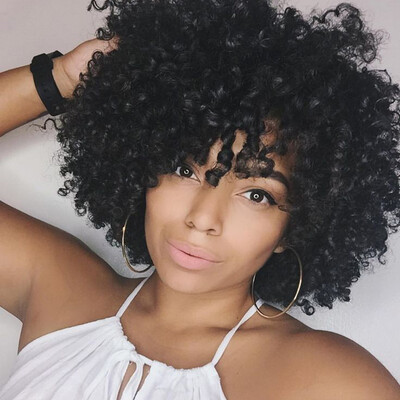 QianBaiHui Afro Kinky Curly Wigs for African American Women Synthetic Short Natural Black Wig Full Fashion Wigs with Free Wig Cap
QianBaiHui Afro Kinky Curly Wigs for African American Women Synthetic Short Natural Black Wig Full Fashion Wigs with Free Wig Cap
