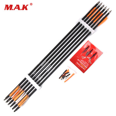 12pcs Pure Carbon Arrow 30 Inches Spine 500 Outer Diameter 78mm Spine 500-600 for CompoundRecurve Bow Archery Hunting Shootin
12pcs Pure Carbon Arrow 30 Inches Spine 500 Outer Diameter 78mm Spine 500-600 for CompoundRecurve Bow Archery Hunting Shootin