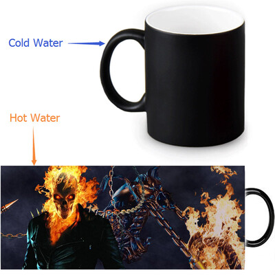 GHOST RIDER 350ml12oz Heat Reveal Mug Color Change Coffee Cup Sensitive Morphing Mugs Magic Mug Milk Tea Cups
GHOST RIDER 350ml12oz Heat Reveal Mug Color Change Coffee Cup Sensitive Morphing Mugs Magic Mug Milk Tea Cups