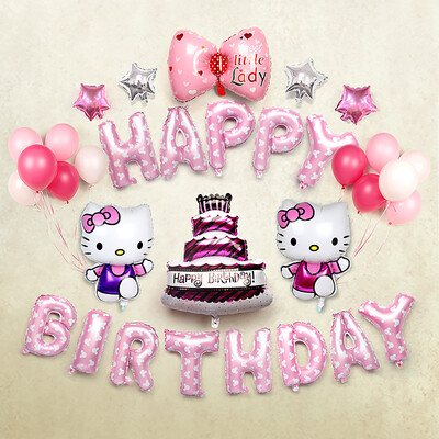 Gong Xun birthday party arrangement decoration supplies package romantic adult marriage proposal white balloon child baby aluminum film balloon cartoon letter pink KT cat package
Gong Xun birthday party arrangement decoration supplies package romantic adult marriage proposal white balloon child baby aluminum film balloon cartoon letter pink KT cat package