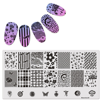 Mixed Abstract Lines Stamping Nail Plate Rose Flower Bow Tie Pattern Nail Art Stamping Template Image Plate Mezerdoo 38
Mixed Abstract Lines Stamping Nail Plate Rose Flower Bow Tie Pattern Nail Art Stamping Template Image Plate Mezerdoo 38
