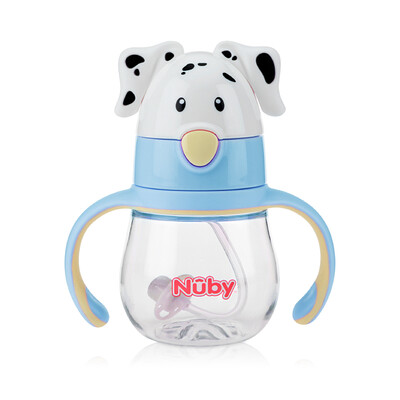 Nuby Childrens sippy cups drinking cups 250ml cartoon dog 360° bouncing straw tritan cup with scale - blue
Nuby Childrens sippy cups drinking cups 250ml cartoon dog 360° bouncing straw tritan cup with scale - blue