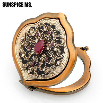 New Key Chain Turkish Women Flower Relief Ethnic Cosmetic Mirror Exquisite Crafts Daily Supplies Antique Gold Color Jewelry Gift
New Key Chain Turkish Women Flower Relief Ethnic Cosmetic Mirror Exquisite Crafts Daily Supplies Antique Gold Color Jewelry Gift