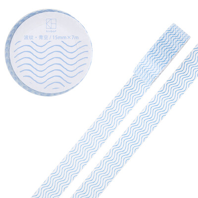 Kinbor hand book&paper tape 15mm7m hand book sticker color decorative tape ripple · Ruozhu DTB64232-1
Kinbor hand book&paper tape 15mm7m hand book sticker color decorative tape ripple · Ruozhu DTB64232-1
