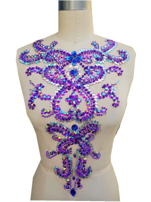 hand made purpleclear AB colour sew on Rhinestones applique crystal patches trim 4630cm for dress accessory
hand made purpleclear AB colour sew on Rhinestones applique crystal patches trim 4630cm for dress accessory