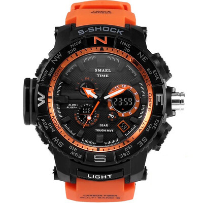 Orange Sport Watch SMAEL Brand Watches LED Digital Wristwach Multi-functional Men Clock Led Stopwatch 1531 Shock Sport Watch
Orange Sport Watch SMAEL Brand Watches LED Digital Wristwach Multi-functional Men Clock Led Stopwatch 1531 Shock Sport Watch