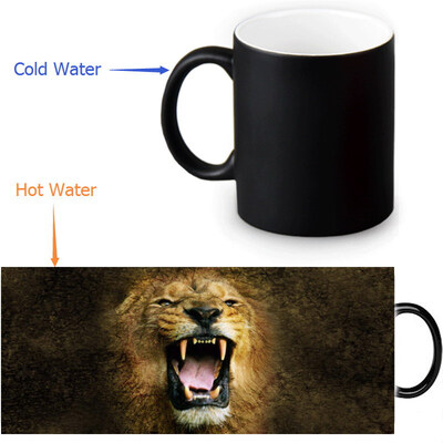 Lion 350ml / 12oz Heat Reveal Mug Color Change Чашка кофе Чувствительные морфинг-кружки Волшебная чашка для чайных чашек
Lion 350ml / 12oz Heat Reveal Mug Color Change Чашка кофе Чувствительные морфинг-кружки Волшебная чашка для чайных чашек