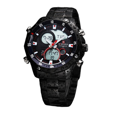 NAVIFORCE 9030 Men Military Sports Wristwatches Dual Time Quartz Analog Digital LED Waterproof Watches
NAVIFORCE 9030 Men Military Sports Wristwatches Dual Time Quartz Analog Digital LED Waterproof Watches