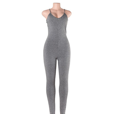 Yizenge Casual New Style 2018 Solid Color Romper Playsuit V-Neck Sleeveless Bodycon Cotton GreyBlack Rompers Womens Jumpsuit
Yizenge Casual New Style 2018 Solid Color Romper Playsuit V-Neck Sleeveless Bodycon Cotton GreyBlack Rompers Womens Jumpsuit