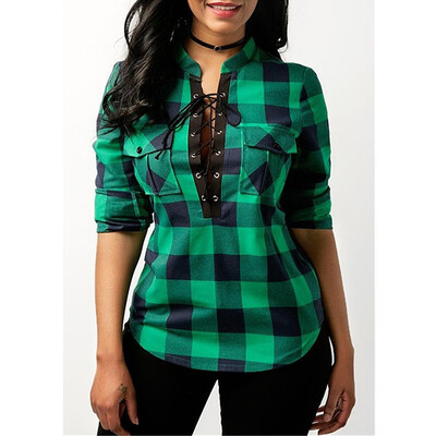 Try Everything Bandage Long Sleeve Plaid Shirt Womens Plus Size Summer Tops For Women 2018 Pocket Broadcloth Top And Blouses
Try Everything Bandage Long Sleeve Plaid Shirt Womens Plus Size Summer Tops For Women 2018 Pocket Broadcloth Top And Blouses