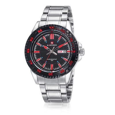 Naviforce 9054 Mens Sport Day Date Calender Stainless Steel Wrist Watch Waterproof Watch
Naviforce 9054 Mens Sport Day Date Calender Stainless Steel Wrist Watch Waterproof Watch