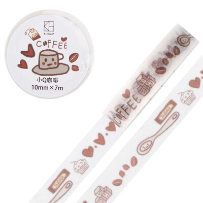 Kinbor hand book&paper tape 30mm7m cute hand book sticker decorative tape small Q coffee bath DTB64242
Kinbor hand book&paper tape 30mm7m cute hand book sticker decorative tape small Q coffee bath DTB64242