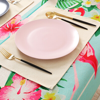 Yuan Yuan fabric placemat toothy linen thickening placemat single piece into the non-slip insulation placemat student meal table mat Western table mat 2 pieces into
Yuan Yuan fabric placemat toothy linen thickening placemat single piece into the non-slip insulation placemat student meal table mat Western table mat 2 pieces into